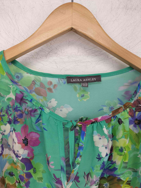 ローラアシュレイ LAURA ASHLEY フラワー転写ブラウス レディース EUR:38