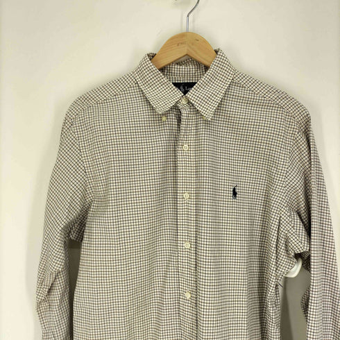 ラルフローレン RALPH LAUREN CLASSIC FIT ポニー刺繍 チェック L/S BD シャツ メンズ import:M