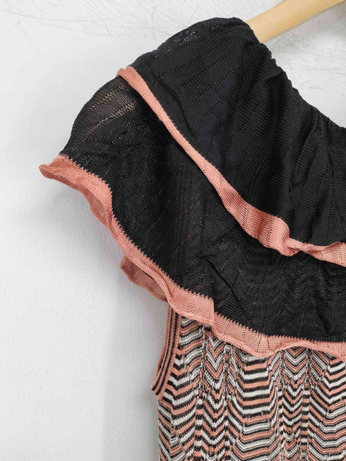ミッソーニ MISSONI ウールレーヨン ニットワンピース レディース EUR:42