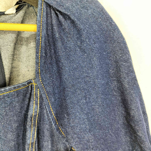 ザラ ZARA スクエアネックロングデニムワンピース レディース import:XS