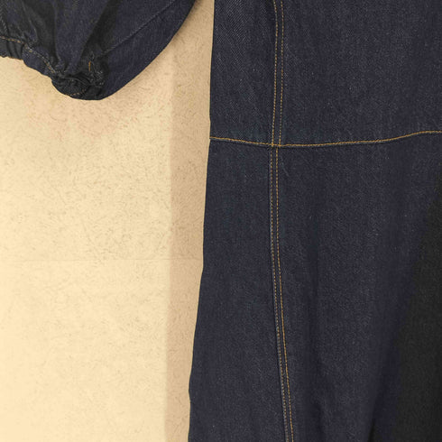 ザラ ZARA スクエアネックロングデニムワンピース レディース import:XS