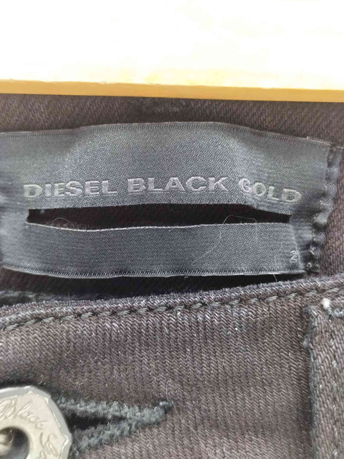 ディーゼルブラックゴールド DIESEL BLACK GOLD イタリア製 裾ジップ ストレッチ スキニーデニム レディース