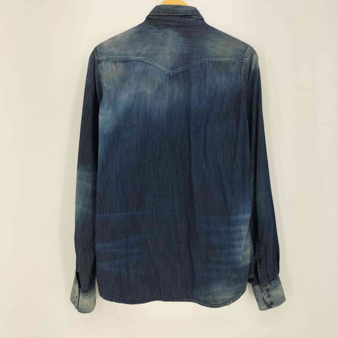 ディーゼル DIESEL NEW- SONORA ヴィンテージ加工ウエスタンデニムシャツ メンズ import:L