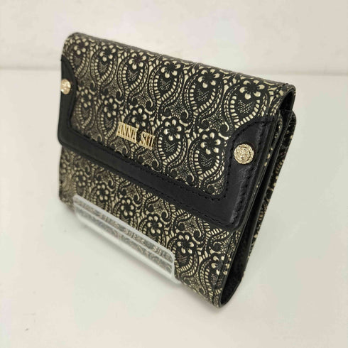 アナスイ ANNA SUI フラワー型押し ウォレット レディース