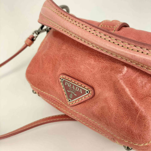 プラダ PRADA レザー ミニ ショルダーバッグ レディース