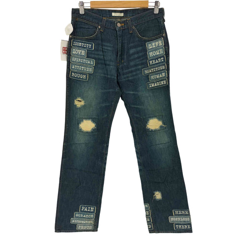 N NUMBER 02SS MODERN AGE期 パッチワーククラッシュデニムパンツ Y2K メンズ JPN:3