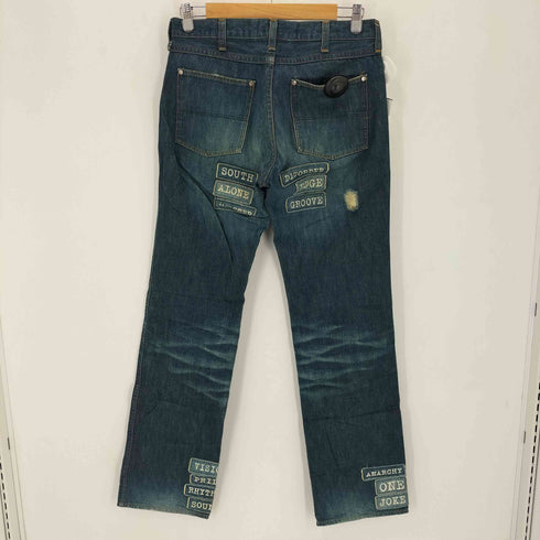 N NUMBER 02SS MODERN AGE期 パッチワーククラッシュデニムパンツ Y2K メンズ JPN:3