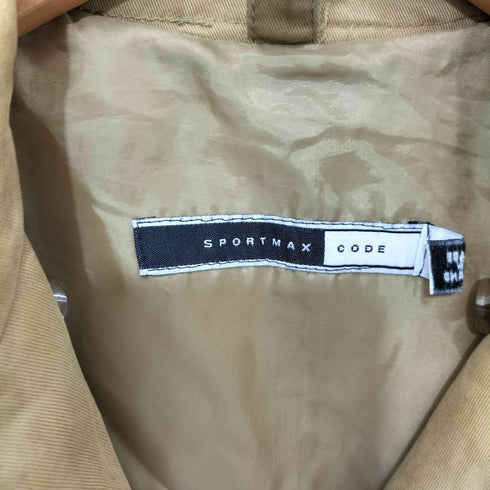 スポーツマックスコード SPORTMAX CODE コットンツイル ショート トレンチコート レディース EUR:40