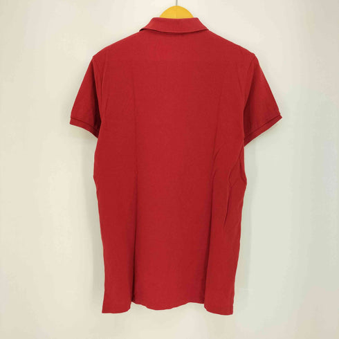 ポロバイラルフローレン Polo by RALPH LAUREN CUSTOM FIT ポニー刺繍 鹿の子 S/S ポロシャツ メンズ import:M