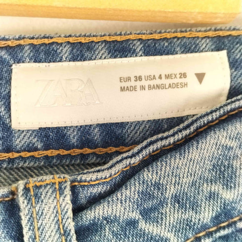 ザラ ZARA ハイライズストレート バルーンデニムパンツ レディース JPN:36