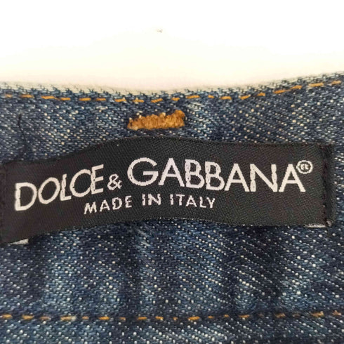 ドルチェアンドガッバーナ DOLCE&GABBANA イタリア製 ジップフライスリムデニムパンツ メンズ 44