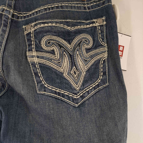 MEK DNM バック刺繍 ストレートデニムパンツ メンズ US:34-35