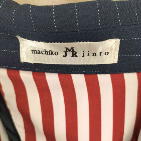 machiko jinto ストライプ 切替 テーラードジャケット レディース M