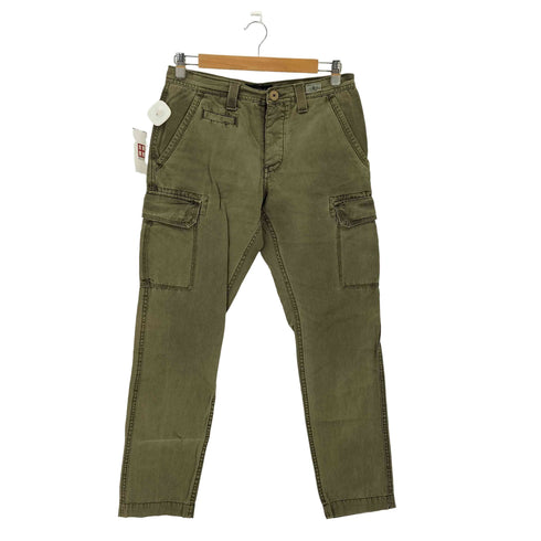 トミーヒルフィガー TOMMY HILFIGER ボタンフライスリムカーゴパンツ メンズ 32/32