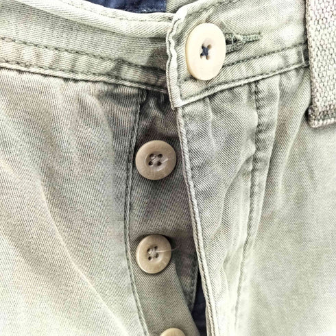 トミーヒルフィガー TOMMY HILFIGER ボタンフライスリムカーゴパンツ メンズ 32/32