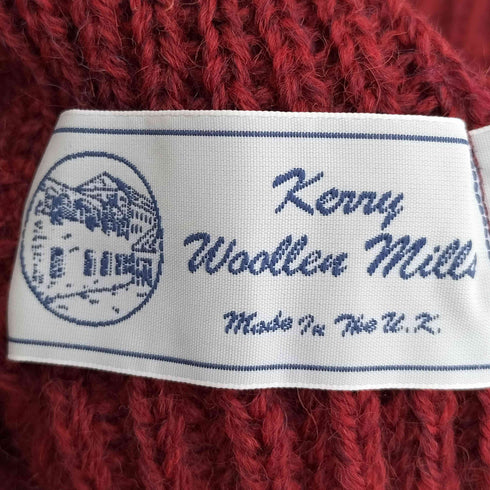 ケリーウーレンミルズ kerry woollen mills ウール リブ編み タートルネック ニット メンズ UK:40