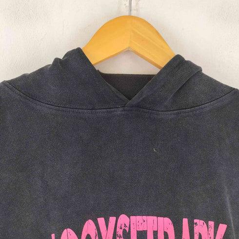 両面レタリングプリント プルオーバーパーカー メンズ import:XXL