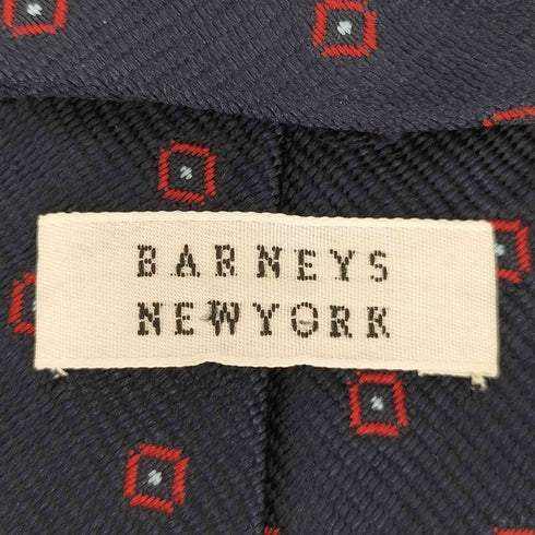 バーニーズニューヨーク BARNEYS NEWYORK 小紋柄 英国製 シルク ネクタイ メンズ
