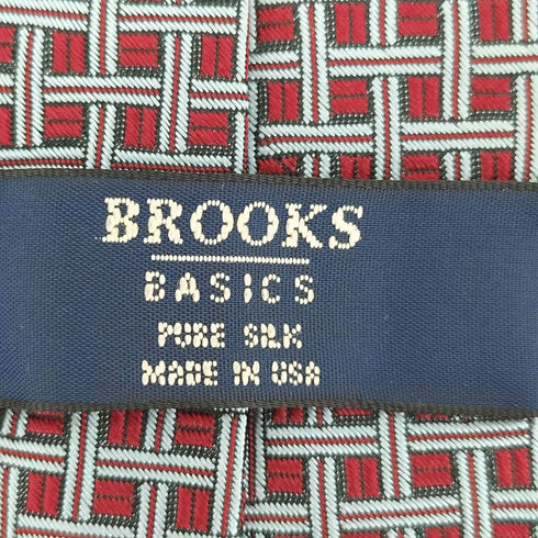 ブルックスブラザーズ BROOKS BROTHERS 基盤格子 USA製 シルク ネクタイ メンズ