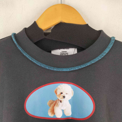 ジュエティ jouetie スウェット DOGクロップドプルオーバー レディース JPN:M