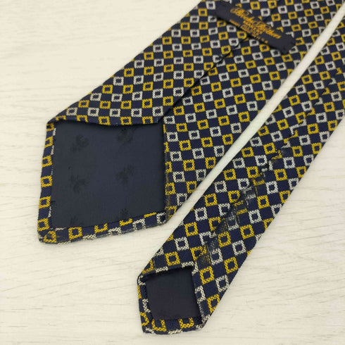 ブルックスブラザーズ BROOKS BROTHERS 幾何学 USA製 シルク ネクタイ メンズ