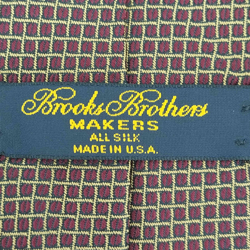 ブルックスブラザーズ BROOKS BROTHERS チェック USA製 シルク ネクタイ メンズ