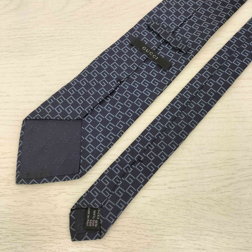 グッチ GUCCI 総柄 イタリア製 シルク ネクタイ メンズ