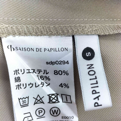 セゾンドパピヨン SAISON DE PAPILLON ノースリーブマーメイドトレンチワンピース レディース