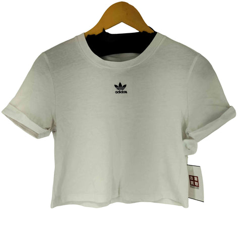 アディダス adidas Adicolor Classics Roll-Up Sleeve Crop Top レディース JPN:S