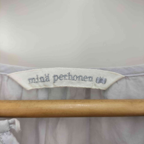 ミナペルホネン mina perhonen FOG ギャザー ブラウス レディース JPN:36