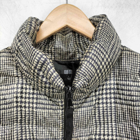 ユニクロ UNIQLO グレンチェック ウルトラライドダウンコート レディース JPN:L