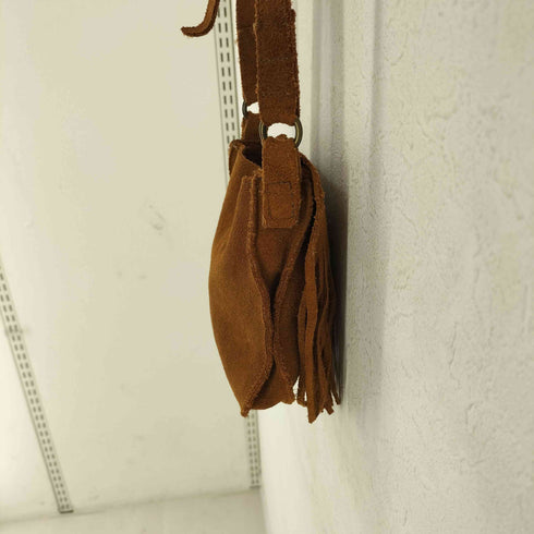 ミネトンカ Minnetonka スエードデザインショルダーバッグ メンズ