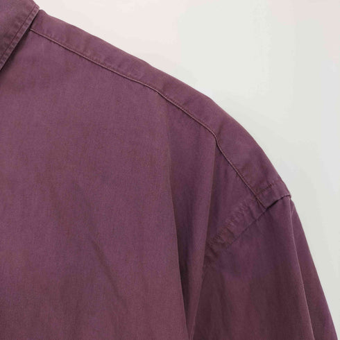 コムデギャルソンシャツ COMME des GARCONS SHIRT 比翼ボタン テールカット 半袖シャツ メンズ JPN:L