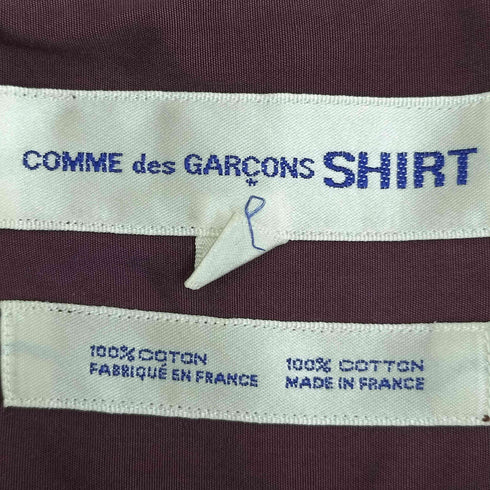 コムデギャルソンシャツ COMME des GARCONS SHIRT 比翼ボタン テールカット 半袖シャツ メンズ JPN:L