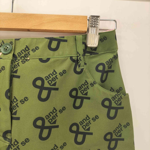 and per se 総柄プリントストレッチショートパンツ レディース JPN:M