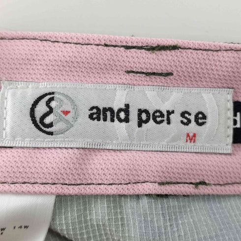 and per se 総柄プリントストレッチショートパンツ レディース JPN:M