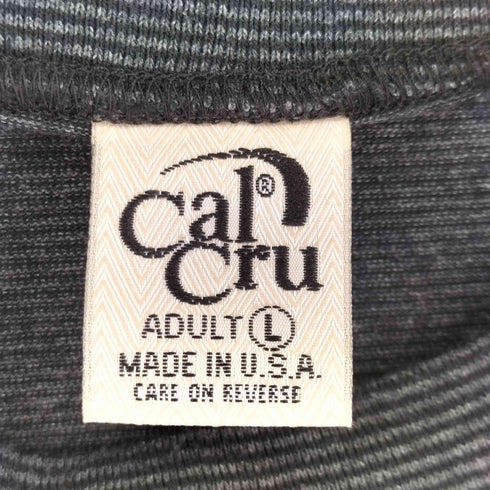 カルクルー Cal Cru 90S MADE N USA ボーダー S/S Tシャツ メンズ JPN:L
