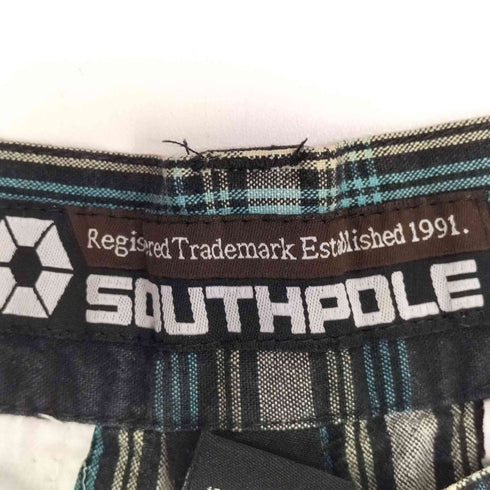 サウスポール SOUTHPOLE チェック柄 ショートパンツ メンズ 38