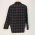 ペンドルトン PENDLETON 70s ウール 比翼ジップ ボタン ダブルフラップポケット フリンジ ネルシャツ メンズ import:M