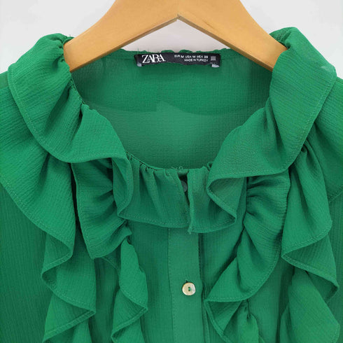 ザラ ZARA フリルブラウス レディース import:S