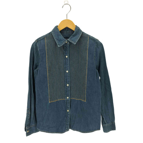 ギャップ Gap 00S OLD 刺繍デニムシャツ レディース import:S