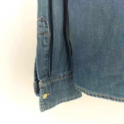 ギャップ Gap 00S OLD 刺繍デニムシャツ レディース import:S