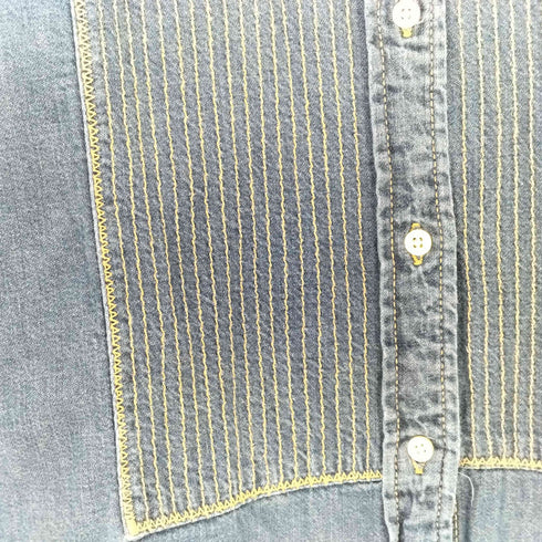 ギャップ Gap 00S OLD 刺繍デニムシャツ レディース import:S