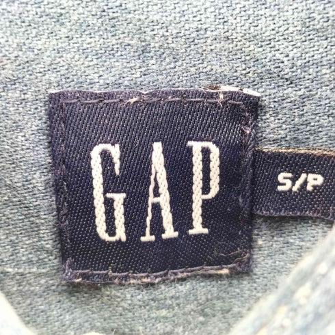 ギャップ Gap 00S OLD 刺繍デニムシャツ レディース import:S