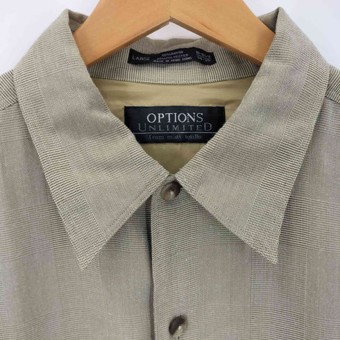 OPTIONS UNLIMITED 90~00S レーヨンポリ ボックスシャツ メンズ 16-16 1/2