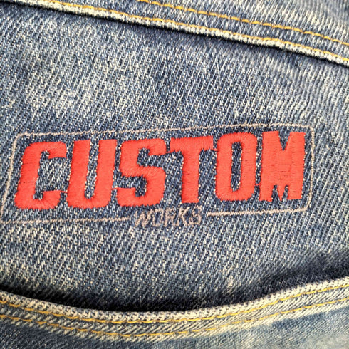 CUSTOM WORK ワイド デニムパンツ メンズ 36