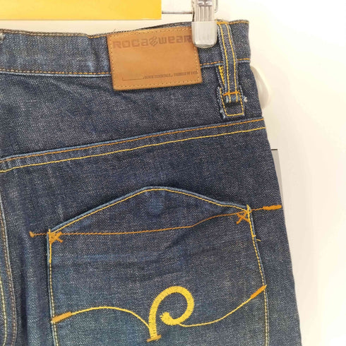 ROCA WEAR ポケットデザイン ワイド デニムパンツ メンズ W34 L32