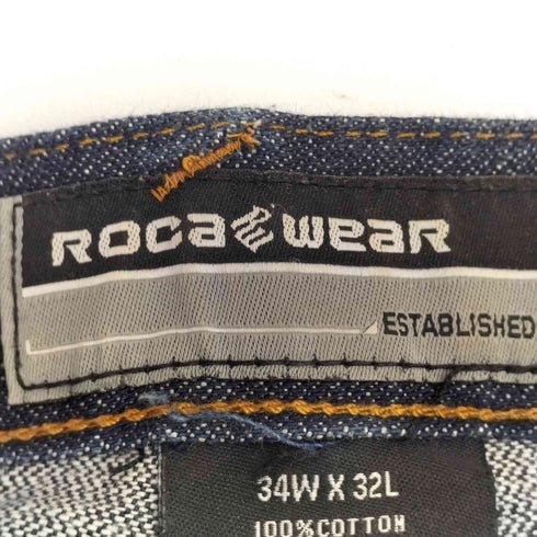 ROCA WEAR ポケットデザイン ワイド デニムパンツ メンズ W34 L32