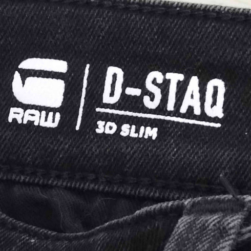 ジースターロー G-STAR RAW D-STAQ 3D SLIM ブラック デニムパンツ メンズ 34.32
