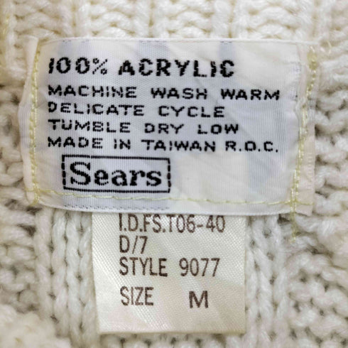 シアーズ Sears 台湾製 アクリルカーディガン レディース JPN:M